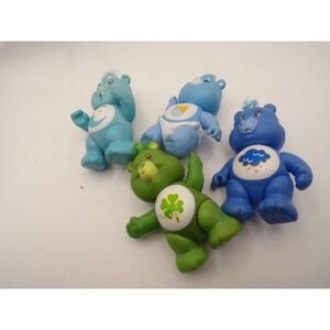 Vintage Care Bears PVC Figures Lot of 4 Kenner 1980s Bedtime Grumpy Good Luck Be